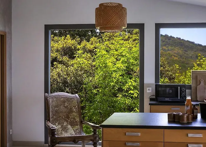 度假居 10 Personnes Avec Piscine Vue